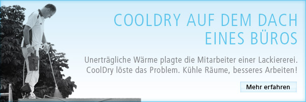 CoolDry auf dem Dach einer Lackiererei
