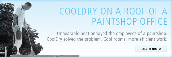 CoolDry auf dem Dach einer Lackiererei