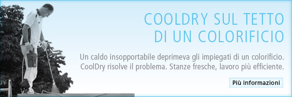 CoolDry ul tetto di un colorificio